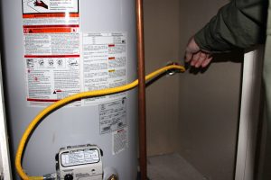 gas water heater connection