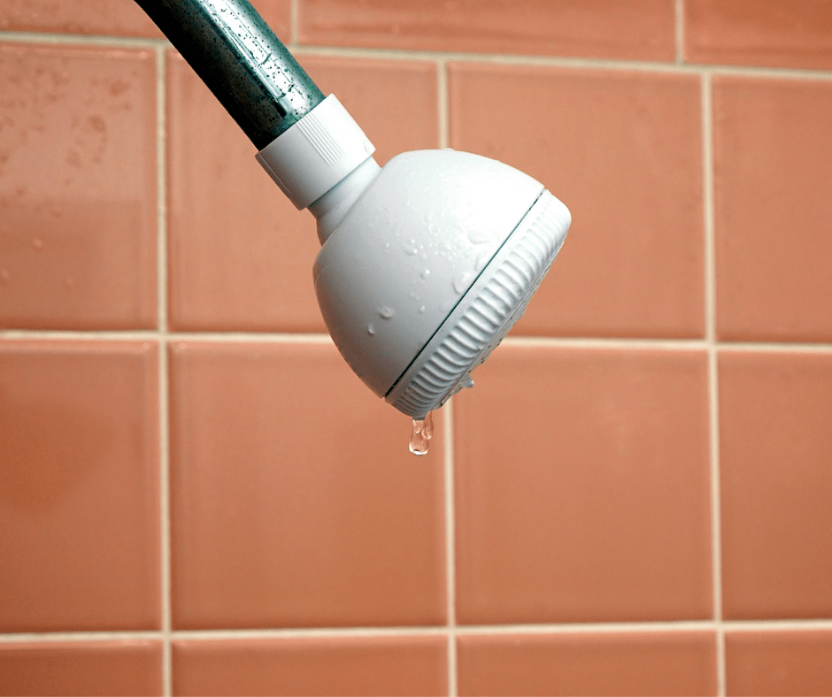 leaking showerhead